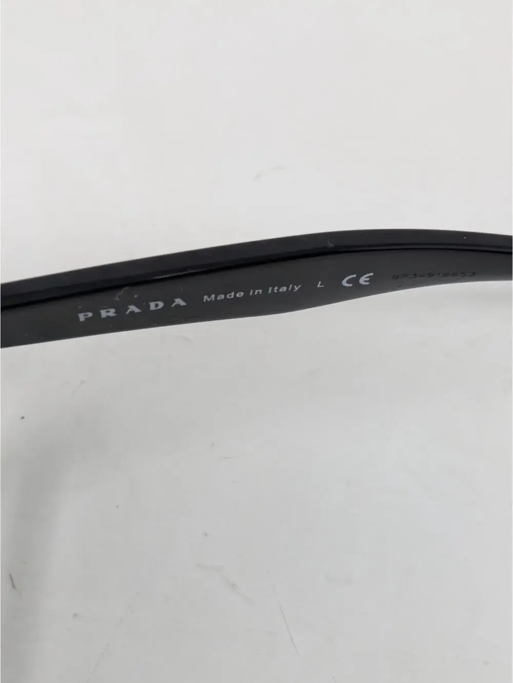 Prada Eyeglasses VPR 18T 1AB-1O1 Polished Black Square Frame Italy 53-16 140 - Picture 7 of 10